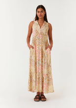 Load image into Gallery viewer, Peach Multi Print Maxi Dress