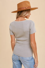 Load image into Gallery viewer, Sweetheart Neckline Sweater Top