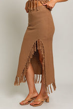 Load image into Gallery viewer, Tassel Sweater Midi Skirt