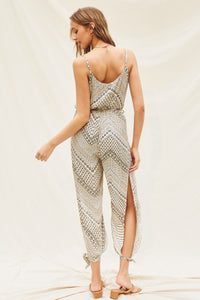 Ethnic Print Jumpsuit