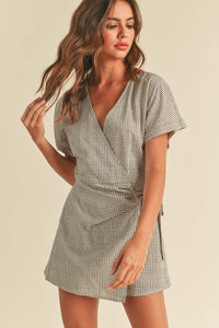 Grid Tide Romper