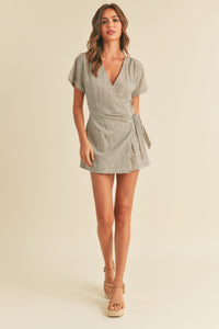 Grid Tide Romper