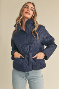 Quilted Puffer Pullover