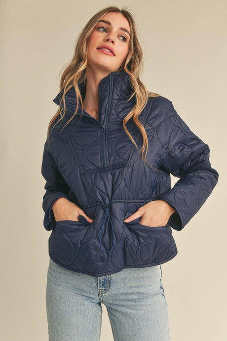 Quilted Puffer Pullover