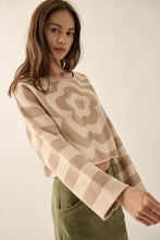 Load image into Gallery viewer, Floral Striped Sweater