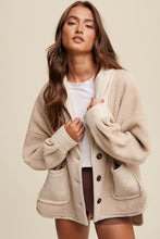 Load image into Gallery viewer, Teddy Suede Button Jacket