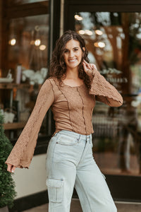 Floral Lace Knit Top