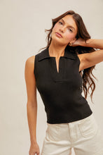 Load image into Gallery viewer, Collared Sweater Tank