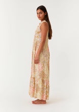 Load image into Gallery viewer, Peach Multi Print Maxi Dress