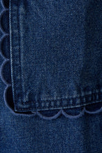 Load image into Gallery viewer, Scallop Denim Jacket