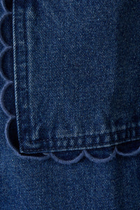 Scallop Denim Jacket