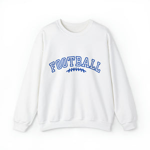 Blue Football Graphic Sweatshirt