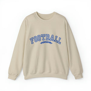 Blue Football Graphic Sweatshirt