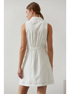 Joelene Button Up Halter Dress