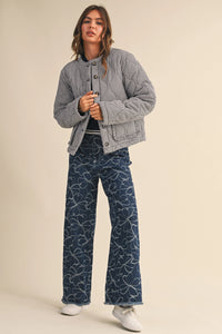 Contrast Collard Sweater