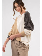 Load image into Gallery viewer, Diagonal Colorblock Sweater