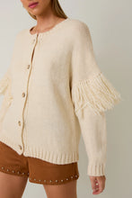 Load image into Gallery viewer, Fringe Sleeve Cardi