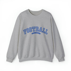 Blue Football Graphic Sweatshirt