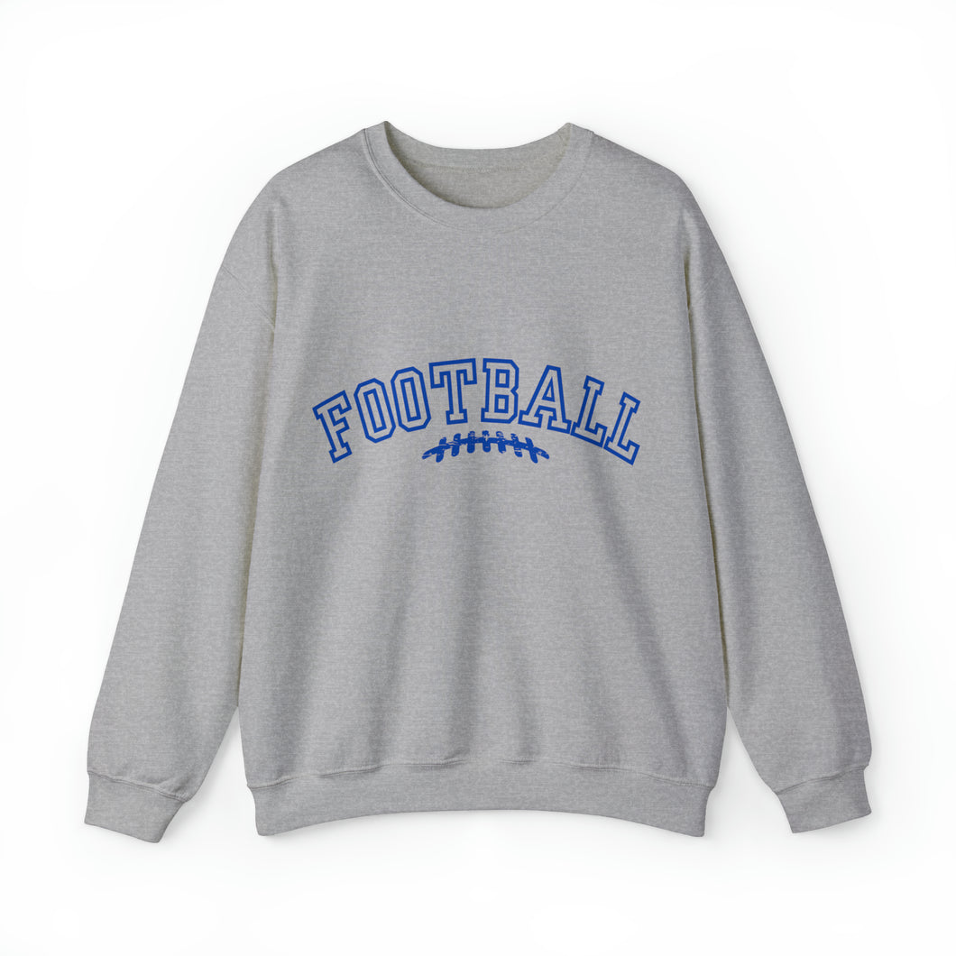 Blue Football Graphic Sweatshirt