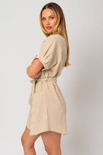 Load image into Gallery viewer, Striped Button Down Shirt Dress