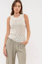 Load image into Gallery viewer, Crochet Knit Tank Top