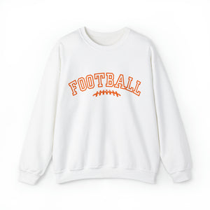 Orange Football Graphic Sweatshirt
