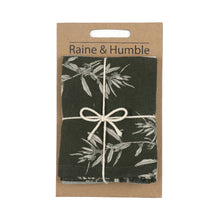 Load image into Gallery viewer, Tea Towel Set of Two, Olives Green