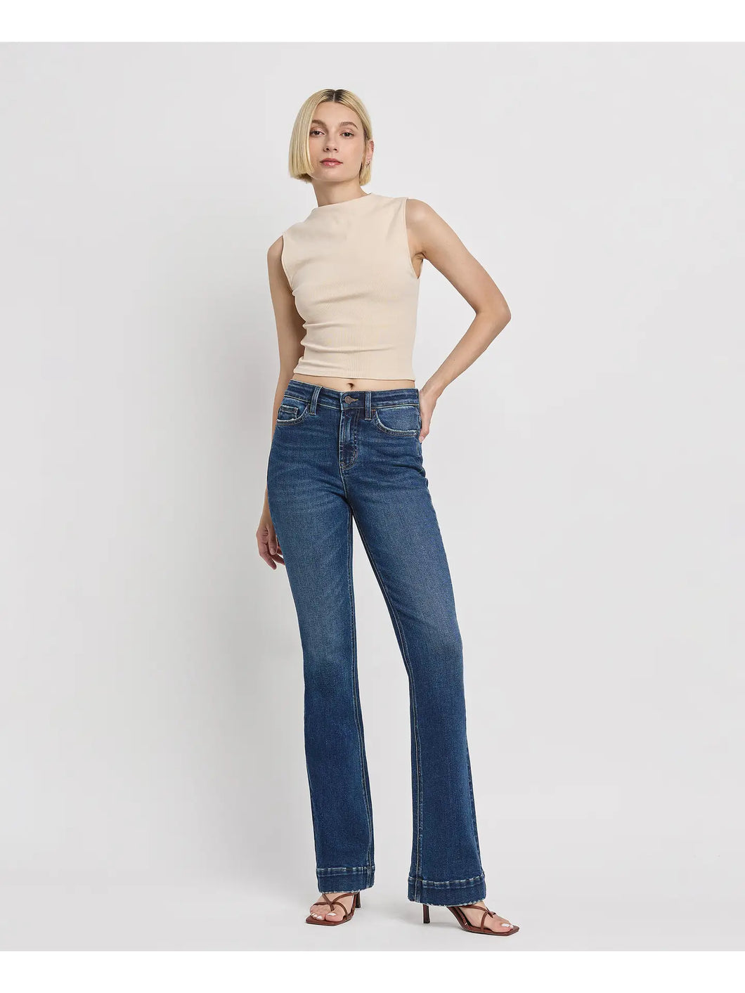 High Rise Bootcut Jeans