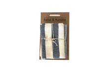 Load image into Gallery viewer, Striped Tea Towel set of 2 Dark Blue