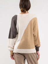 Load image into Gallery viewer, Diagonal Colorblock Sweater