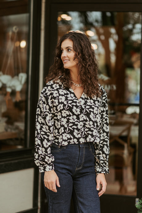 Floral Collar Shirt