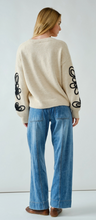 Load image into Gallery viewer, Embroidered Sleeve Sweater
