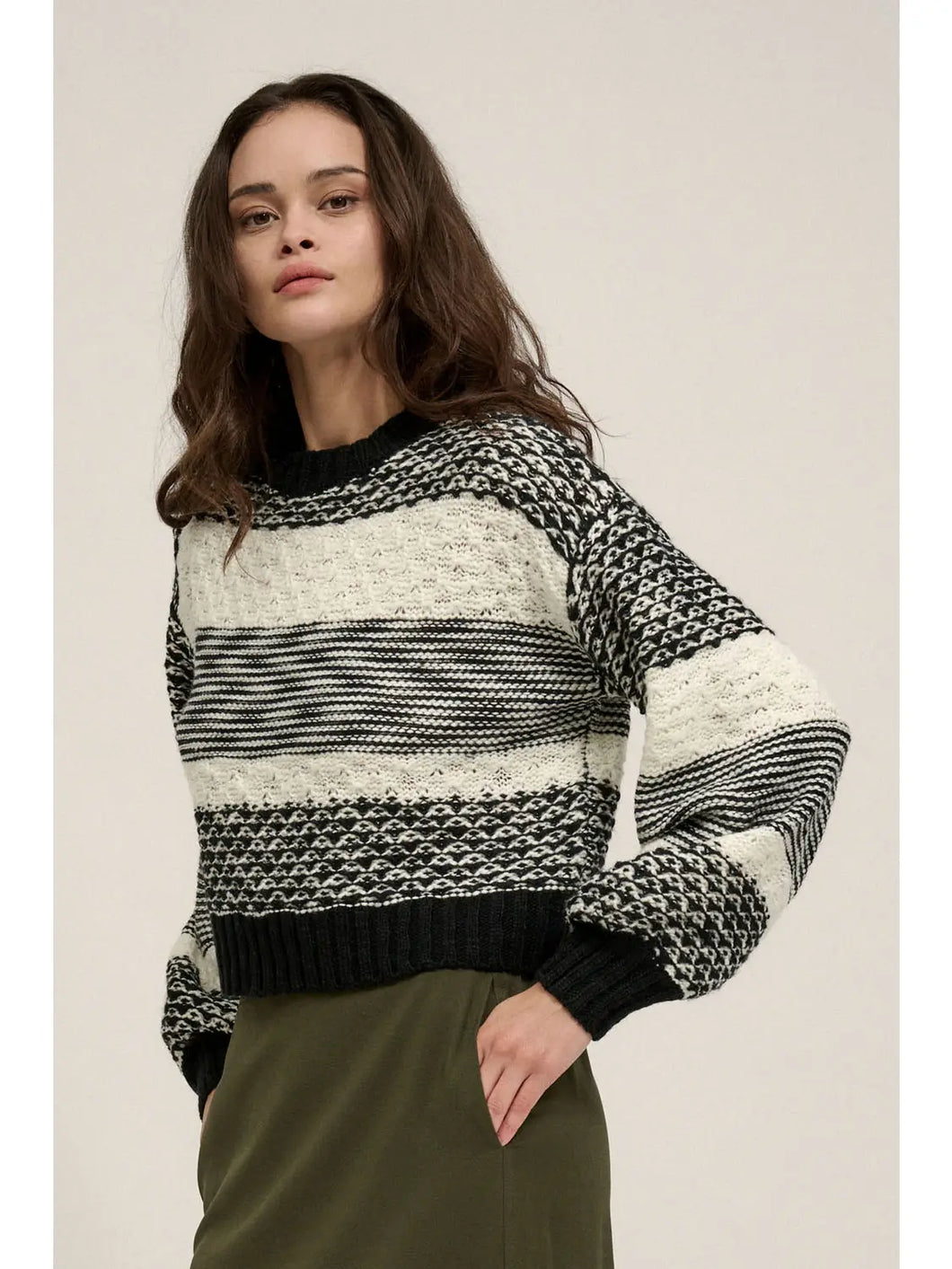 Striped Abstract Sweater