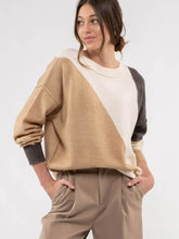 Load image into Gallery viewer, Diagonal Colorblock Sweater
