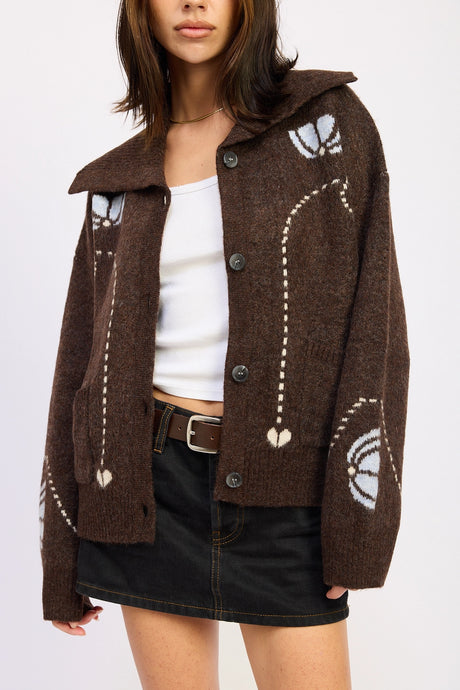 Stitched Cardigan