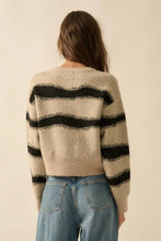 Load image into Gallery viewer, Striped Button-Front Cardigan