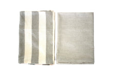Load image into Gallery viewer, Striped Tea Towel set of 2 Sage Green