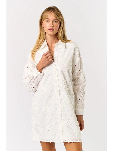 Textured Shirt Dress