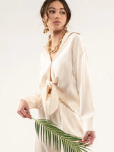 Load image into Gallery viewer, Striped Front Tie Top