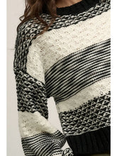 Load image into Gallery viewer, Striped Abstract Sweater