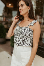 Load image into Gallery viewer, Floral Ruffle Smocked Bodysuit