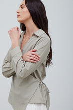Load image into Gallery viewer, Carley Cotton Surplice Shirt