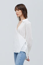 Load image into Gallery viewer, Carley Cotton Surplice Shirt