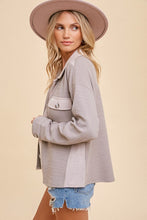 Load image into Gallery viewer, Heather Knit Short Shacket