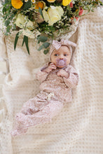 Load image into Gallery viewer, Dusty Rose Vines Cotton Layette Set