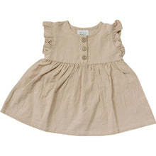 Load image into Gallery viewer, Cream Ruffle Linen Dress