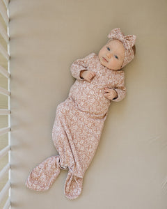 Dusty Rose Vines Knot Gown