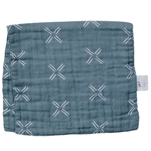 Blue X Burp Cloth Freshly Picked + Mebie Baby
