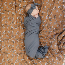 Load image into Gallery viewer, Charcoal Bamboo Stretch Swaddle
