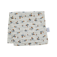 Load image into Gallery viewer, Cream Floral Burp Cloth